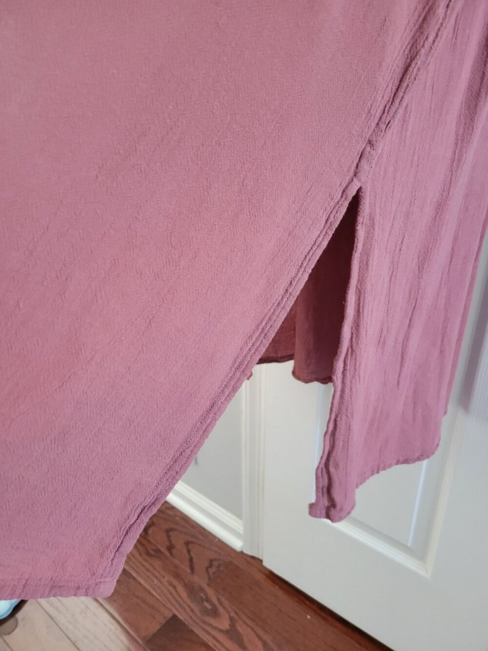 Oh My Gauze Sylvia Tank Dress Lagenlook size XL Dusty Rose Sleeveless beachy - Picture 5 of 7